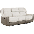  Manufacturer Color_Beige -- Harriette 9703BE-3 Double Reclining Sofa IMAGE 1