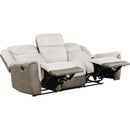  Manufacturer Color_Beige -- Harriette 9703BE-3 Double Reclining Sofa IMAGE 3