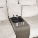  Manufacturer Color_Beige -- Harriette 9703BE-2 Double Reclining Love Seat with Center Console IMAGE 5