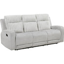  Homelegance Benton 9728LGY-3 Double Reclining Sofa IMAGE 1