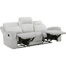  Homelegance Benton 9728LGY-3 Double Reclining Sofa IMAGE 3
