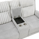  Homelegance Benton 9728LGY-2 Double Reclining Love Seat with Center Console IMAGE 5
