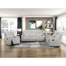  Homelegance Benton 9728LGY-2 Double Reclining Love Seat with Center Console IMAGE 9