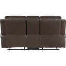  Homelegance Austin 9735BRW-2 Double Reclining Love Seat with Center Console IMAGE 4