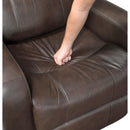  Homelegance Austin 9735BRW-2 Double Reclining Love Seat with Center Console IMAGE 7