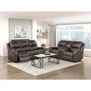  Homelegance Austin 9735BRW-2 Double Reclining Love Seat with Center Console IMAGE 8