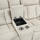  Manufacturer Color_Beige -- Nutmeg 9901BE-2 Double Reclining Love Seat with Center Console IMAGE 5