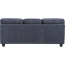  Manufacturer Color_Blue -- Homelegance Bennett Stationary Fabric Sofa IMAGE 3