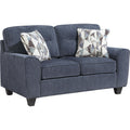  Manufacturer Color_Blue -- Homelegance Bennett Stationary Fabric Loveseat IMAGE 1