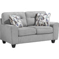  Manufacturer Color_Grey -- Bennett 8416GY-2 Love Seat IMAGE 1