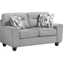  Manufacturer Color_Grey -- Bennett 8416GY-2 Love Seat IMAGE 1