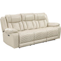  Manufacturer Color_Beige -- Homelegance Huron Power Reclining Polyurethane Sofa IMAGE 1