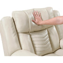  Manufacturer Color_Beige -- Homelegance Huron Power Reclining Polyurethane Loveseat with Console IMAGE 9