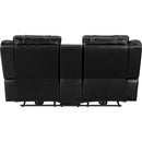  Manufacturer Color_Black -- Huron 8457BLK-2PW Power Double Reclining Love Seat with Center Console IMAGE 6