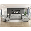  Manufacturer Color_Grey -- Huron 8457GRY-3PW Power Double Reclining Sofa IMAGE 12
