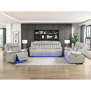  Manufacturer Color_Grey -- Huron 8457GRY-2PW Power Double Reclining Love Seat with Center Console IMAGE 15