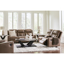  Manufacturer Color_Caramel -- Mackmenville 7471494 Double Reclining Loveseat with Console IMAGE 11