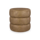  Manufacturer Color_Caramel -- Signature Design by Ashley Ummi Leather Look Ottoman IMAGE 1