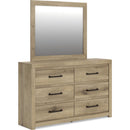 Benchcraft Brozmont Dresser with Mirror B1045-31/B1045-36 - Maison Elegance Furniture LLC