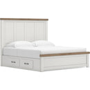 Signature Design by Ashley Savonport Panel Bed with Storage - Maison Elegance Furniture LLC