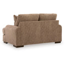  Manufacturer Color_Pecan -- Signature Design by Ashley Jayne Park Stationary Fabric Loveseat IMAGE 3
