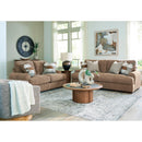  Manufacturer Color_Pecan -- Signature Design by Ashley Jayne Park Stationary Fabric Loveseat IMAGE 7