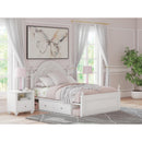 Signature Design by Ashley Kozlani Upholstered Panel Bed with Storage - Maison Elegance Furniture LLC