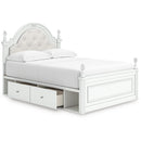 Signature Design by Ashley Kozlani Upholstered Panel Bed with Storage - Maison Elegance Furniture LLC