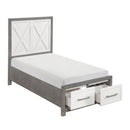  Homelegance Rowan 1366T-1* Twin Platform Bed with Footboard Storage IMAGE 7