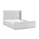 Color_Light grey Size_Queen -- Carmel 2396LG-1* Queen Platform Bed IMAGE 2