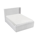  Color_Light grey Size_Queen -- Carmel 2396LG-1* Queen Platform Bed IMAGE 3