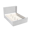  Color_Light grey Size_Queen -- Carmel 2396LG-1* Queen Platform Bed IMAGE 4