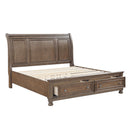  Color_  Size_King  -- Bethel 2259KBR-1EK* Eastern King Platform Bed with Footboard Storage IMAGE 8