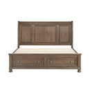  Color_  Size_Queen  -- Bethel 2259BR-1* Queen Platform Bed with Footboard Storage IMAGE 2