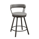  Homelegance Appert 5566-24GY3A Swivel Counter Height Chair IMAGE 2