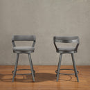  Homelegance Appert 5566-24GY3A Swivel Counter Height Chair IMAGE 4