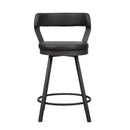  Homelegance Appert 5566-24BK3A Swivel Counter Height Chair IMAGE 1