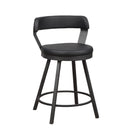  Homelegance Appert 5566-24BK3A Swivel Counter Height Chair IMAGE 2