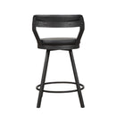 Homelegance Appert 5566-24BK3A Swivel Counter Height Chair IMAGE 3