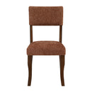  Homelegance Aiden 5898F4S Side Chair, Rust IMAGE 1