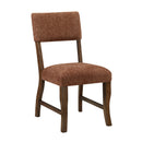  Homelegance Aiden 5898F4S Side Chair, Rust IMAGE 2