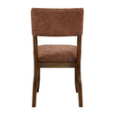 Homelegance Aiden 5898F4S Side Chair, Rust IMAGE 4