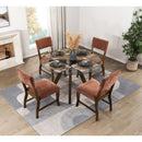  Homelegance Aiden 5898F4S Side Chair, Rust IMAGE 6