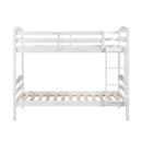  Homelegance Lani B2022WH-1 Twin/Twin Bunk Bed IMAGE 4