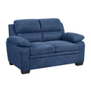  Manufacturer Color_Blue -- Holleman 9333BU-2 Love Seat IMAGE 2
