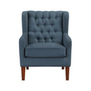 Manufacturer Color_Blue -- Homelegance Aria Stationary Fabric Accent Chair IMAGE 1