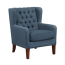  Manufacturer Color_Blue -- Homelegance Aria Stationary Fabric Accent Chair IMAGE 2