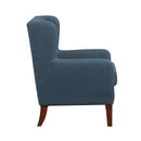  Manufacturer Color_Blue -- Homelegance Aria Stationary Fabric Accent Chair IMAGE 3
