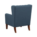  Manufacturer Color_Blue -- Homelegance Aria Stationary Fabric Accent Chair IMAGE 4