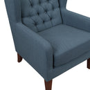  Manufacturer Color_Blue -- Homelegance Aria Stationary Fabric Accent Chair IMAGE 6